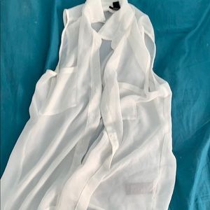 White button down blouse